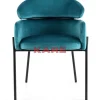 New Armlehnstuhl Alexia Velvet Blau Stühle