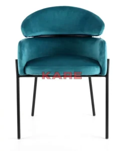New Armlehnstuhl Alexia Velvet Blau Stühle