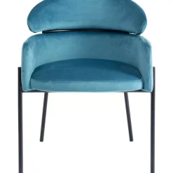 New Armlehnstuhl Alexia Velvet Blau Stühle