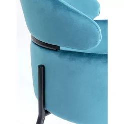 New Armlehnstuhl Alexia Velvet Blau Stühle