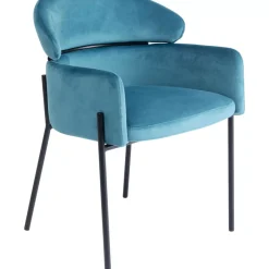 New Armlehnstuhl Alexia Velvet Blau Stühle