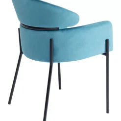 New Armlehnstuhl Alexia Velvet Blau Stühle