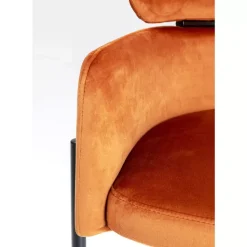 Hot Armlehnstuhl Alexia Velvet Orange Stühle