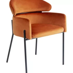 Hot Armlehnstuhl Alexia Velvet Orange Stühle