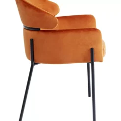 Hot Armlehnstuhl Alexia Velvet Orange Stühle