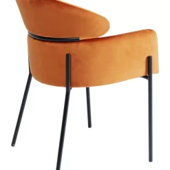 Hot Armlehnstuhl Alexia Velvet Orange Stühle