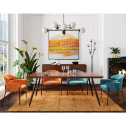 Hot Armlehnstuhl Alexia Velvet Orange Stühle