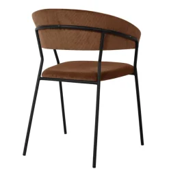 Discount Armlehnstuhl Belle Cord Braun (2/Set) Stühle