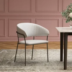 New Armlehnstuhl Belle Hellgrau (2/Set) Stühle