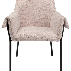 New Armlehnstuhl Bess Beige Flitter Stühle