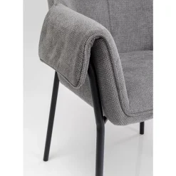 Hot Armlehnstuhl Bess Grau Stühle