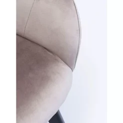 Armlehnstuhl Black Lady Velvet Grau Stühle