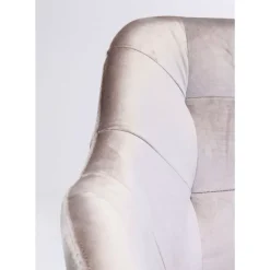 Armlehnstuhl Black Lady Velvet Grau Stühle