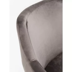 Armlehnstuhl Black Mode Velvet Grau Stühle