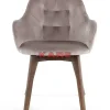 Best Armlehnstuhl Dark Lady Velvet Grau Stühle