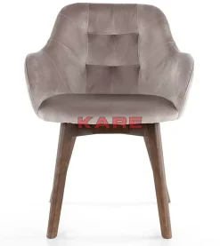 Best Armlehnstuhl Dark Lady Velvet Grau Stühle