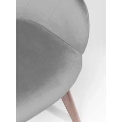 Best Armlehnstuhl Dark Lady Velvet Grau Stühle