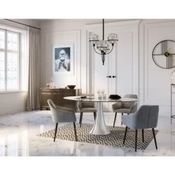 Discount Armlehnstuhl Kayla Grau Stühle