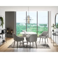 Sale Armlehnstuhl Kim Grau Stühle