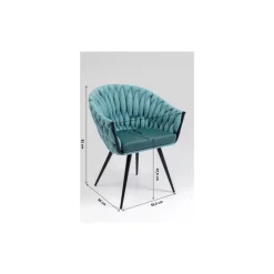 Sale Armlehnstuhl Knot Petrol Stühle