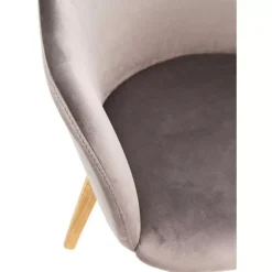 Best Armlehnstuhl Lady Velvet Grau Stühle