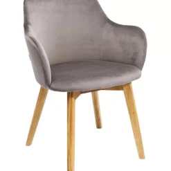 Best Armlehnstuhl Lady Velvet Grau Stühle