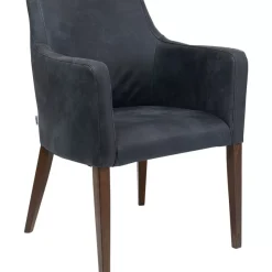 Sale Armlehnstuhl Mode Leder Anthrazit Stühle