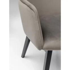 New Armlehnstuhl Modino Velvet Grau Stühle