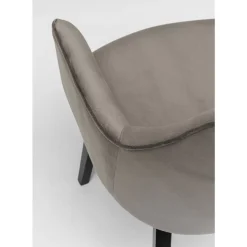 New Armlehnstuhl Modino Velvet Grau Stühle