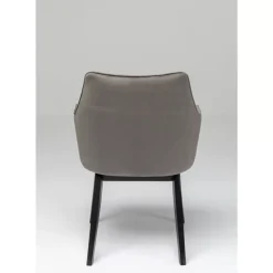 New Armlehnstuhl Modino Velvet Grau Stühle