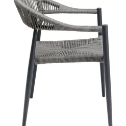 New Armlehnstuhl Palma Grau Outdoormöbel