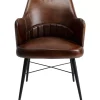 Sale Armlehnstuhl Rumba Leder Braun Stühle