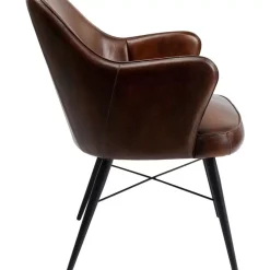 Sale Armlehnstuhl Rumba Leder Braun Stühle