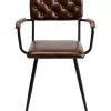 Online Armlehnstuhl Salsa Leder Braun Stühle
