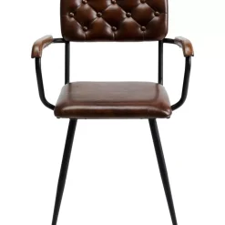 Online Armlehnstuhl Salsa Leder Braun Stühle