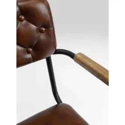 Online Armlehnstuhl Salsa Leder Braun Stühle