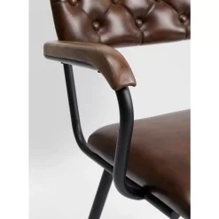 Online Armlehnstuhl Salsa Leder Braun Stühle