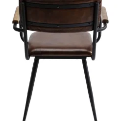 Online Armlehnstuhl Salsa Leder Braun Stühle