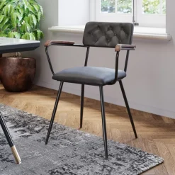 Best Armlehnstuhl Salsa Leder Dunkelgrun Stühle