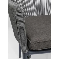 Online Armlehnstuhl Wave Grau Outdoormöbel