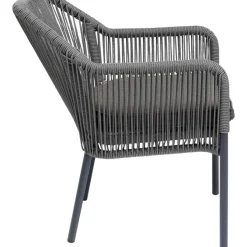 Online Armlehnstuhl Wave Grau Outdoormöbel