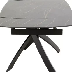 New Ausziehtisch Twist Schwarz 120(30+30)X90Cm Tische