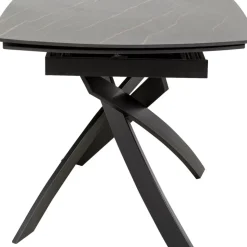 New Ausziehtisch Twist Schwarz 120(30+30)X90Cm Tische