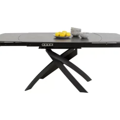 New Ausziehtisch Twist Schwarz 120(30+30)X90Cm Tische