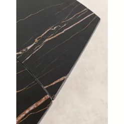 New Ausziehtisch Twist Schwarz 120(30+30)X90Cm Tische