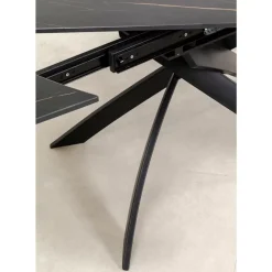 New Ausziehtisch Twist Schwarz 120(30+30)X90Cm Tische