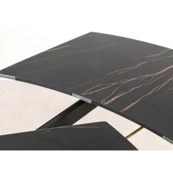 New Ausziehtisch Twist Schwarz 120(30+30)X90Cm Tische