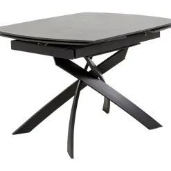New Ausziehtisch Twist Schwarz 120(30+30)X90Cm Tische
