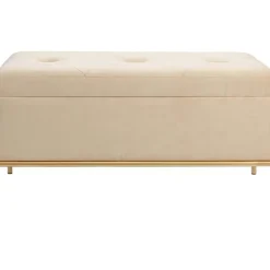 Hot Bank Buttons Storage Beige Klein Sitzbänke