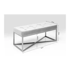 Bank Crossover Croco Diva Bronze 90X40 Sitzbänke